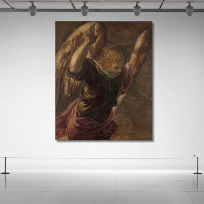 Angelo Dell'Annunciazione Alla Vergine Jacopo Tintoretto jtn2 quadro stampato su tela