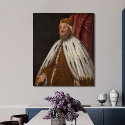 Doge Pietro Loredan Jacopo Tintoretto jtn7 quadro stampato su tela