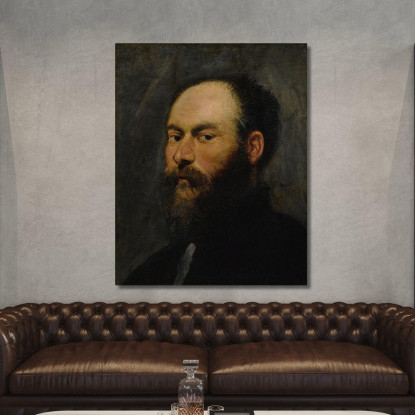 Ritratto Di Un Uomo 2 Jacopo Tintoretto jtn19 quadro stampato su tela