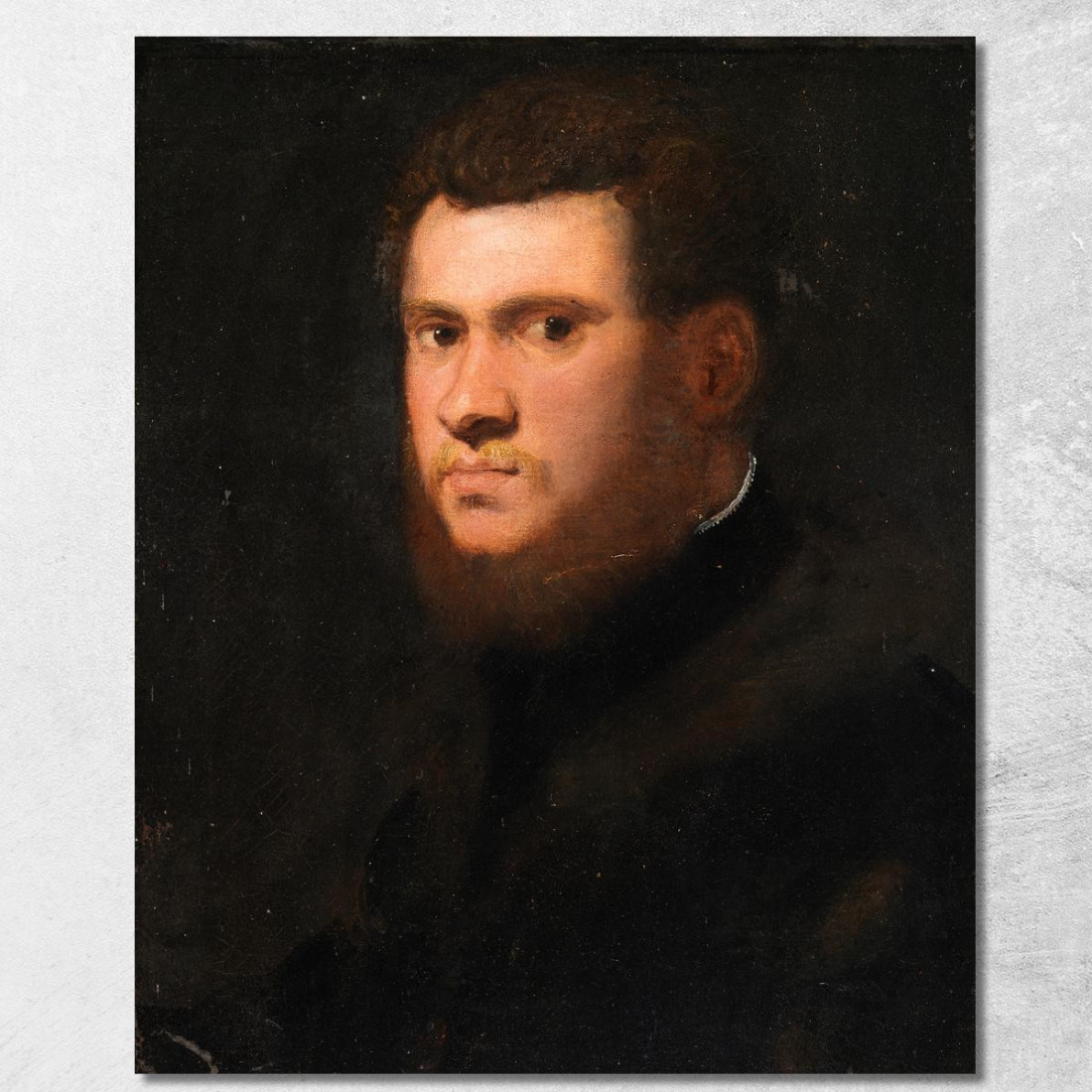 Ritratto Di Un Uomo Probabilmente Della Famiglia Mazzi Jacopo Tintoretto jtn22 quadro stampato su tela Ritratto Di Un Uomo Probabilmente Della Famiglia Mazzi Jacopo Tintoretto jtn22 quadro stampato su tela