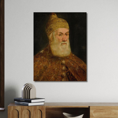 Ritratto Del Doge Girolamo Priuli Jacopo Tintoretto jtn28 quadro stampato su tela