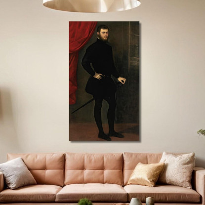 Ritratto Di Niccolò Doria Jacopo Tintoretto jtn30 quadro stampato su tela