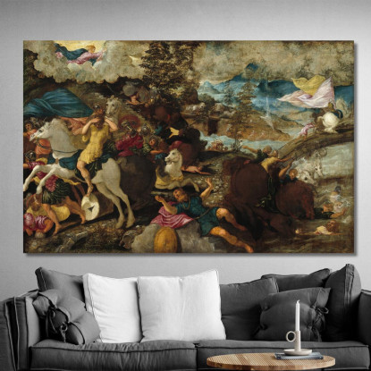 La Conversione Di San Paolo Jacopo Tintoretto jtn38 quadro stampato su tela