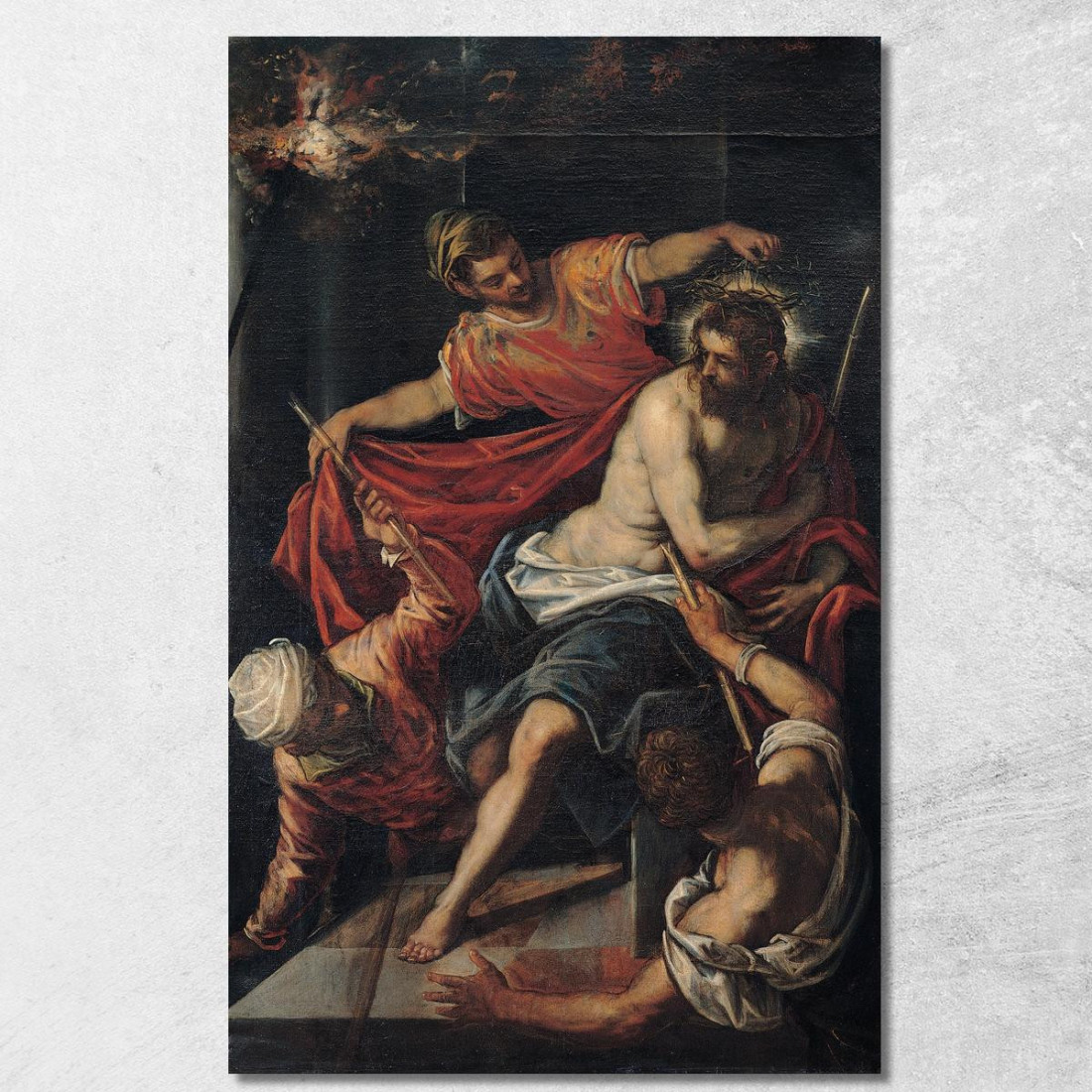 La Flagellazione Jacopo Tintoretto jtn41 quadro stampato su tela La Flagellazione Jacopo Tintoretto jtn41 quadro stampato su tela