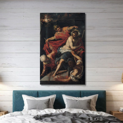 La Flagellazione Jacopo Tintoretto jtn41 quadro stampato su tela