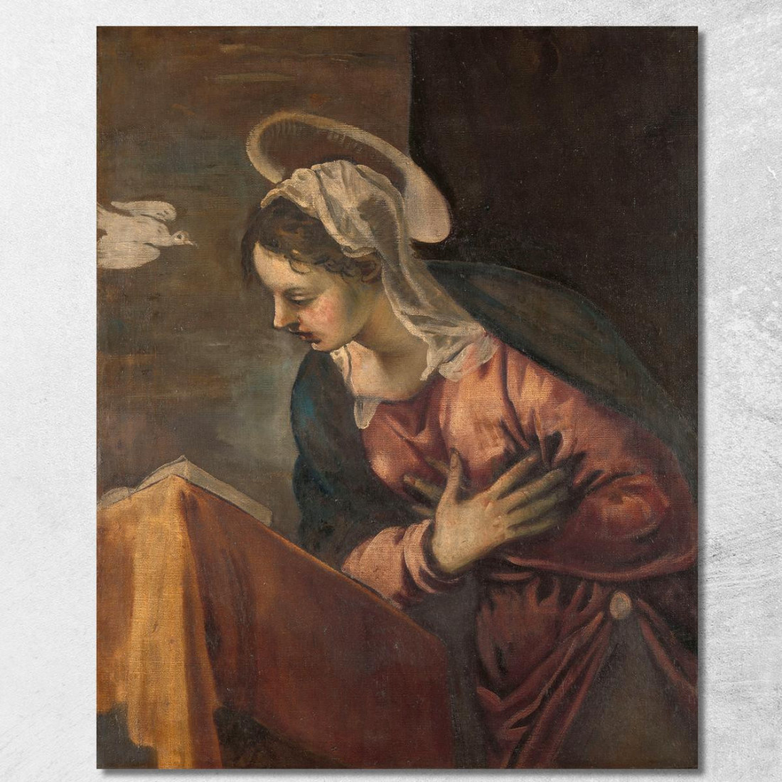 Vergine Dell'Annunciazione Alla Vergine Jacopo Tintoretto jtn48 quadro stampato su tela Vergine Dell'Annunciazione Alla Vergine Jacopo Tintoretto jtn48 quadro stampato su tela