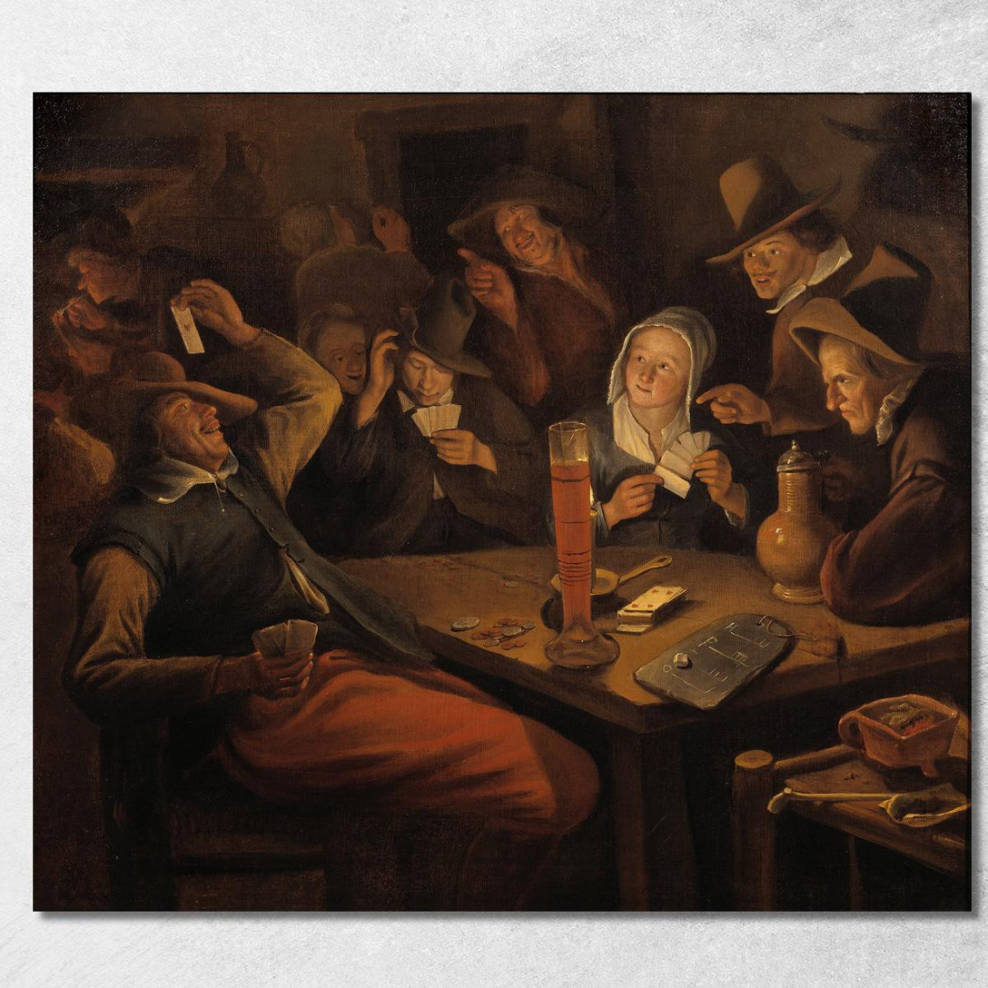 Asso Di Cuori Jan Steen jsn13 quadro stampato su tela Asso Di Cuori Jan Steen jsn13 quadro stampato su tela