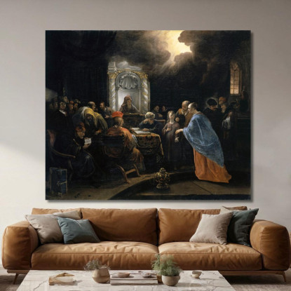 Cristo Tra I Dottori Jan Steen jsn22 quadro stampato su tela