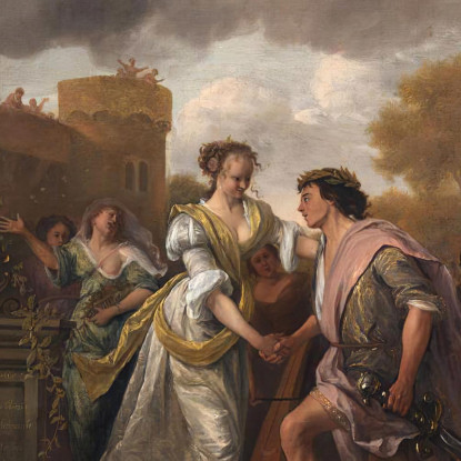 Davide Ritorna Vittorioso Dopo Aver Sconfitto Golia E I Filistei Jan Steen jsn23 quadro stampato su tela