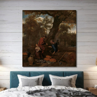 Erysichthon Vende Sua Figlia Jan Steen jsn24 quadro stampato su tela