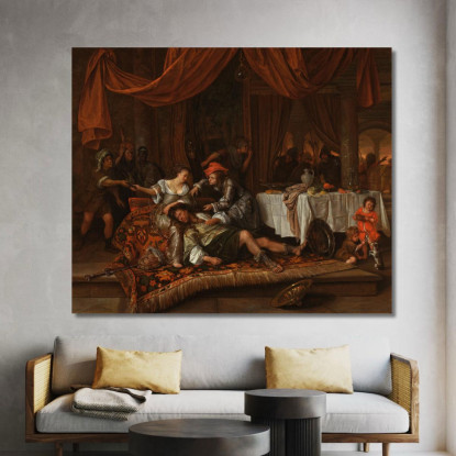 Sansone E Dalila Jan Steen jsn47 quadro stampato su tela