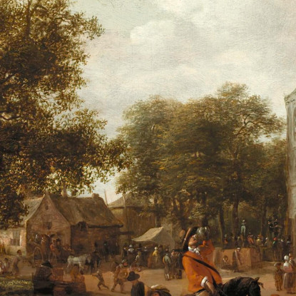 La Fiera Di Oegstgeest Jan Steen jsn62 quadro stampato su tela