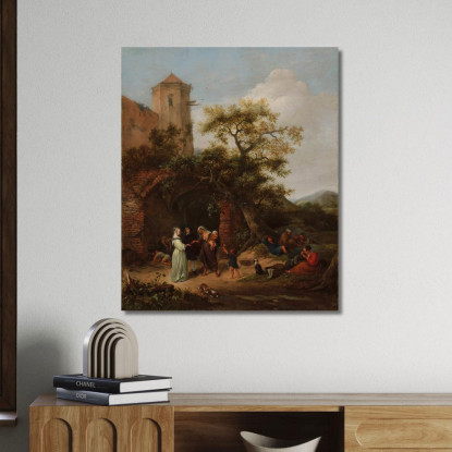 La Chiromante Jan Steen jsn66 quadro stampato su tela
