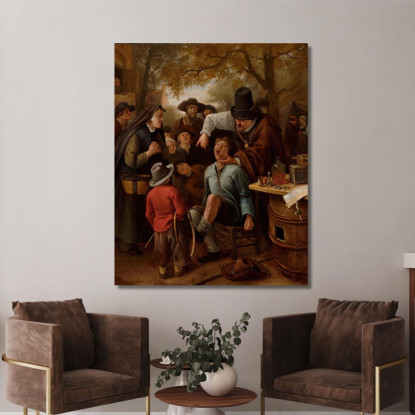L'Estrazione Del Dente Jan Steen jsn78 quadro stampato su tela