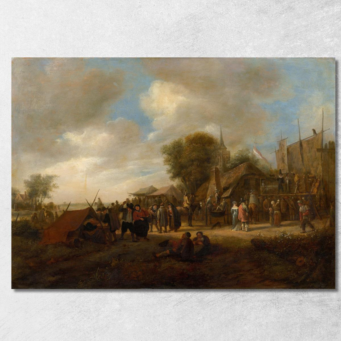 Fiera Del Villaggio Jan Steen jsn83 quadro stampato su tela Fiera Del Villaggio Jan Steen jsn83 quadro stampato su tela