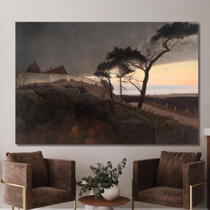 Dopo Il Tramonto Laurits Andersen Ring lar5 quadro stampato su tela