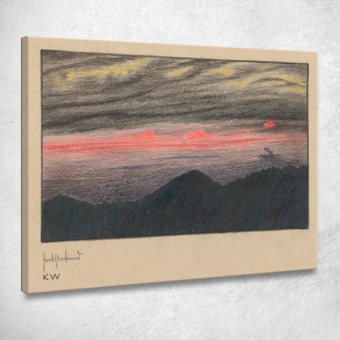Serata D'Autunno Ii Karl Wiener kwn233 quadro stampato su tela Serata D'Autunno Ii Karl Wiener kwn233 quadro stampato su tela
