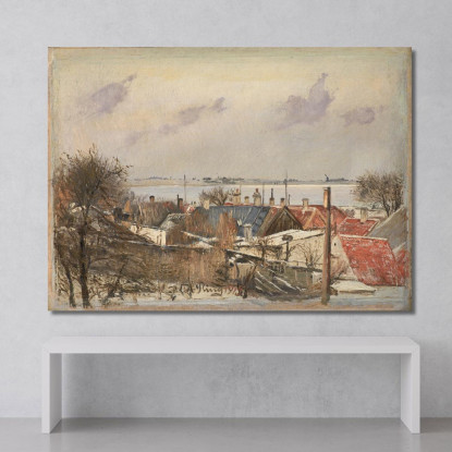 Vista Da Roskilde Verso Il Fiordo Laurits Andersen Ring lar40 quadro stampato su tela