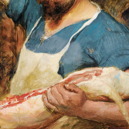 Il Macellaio Victor Gabriel Gilbert vgg31 quadro stampato su tela