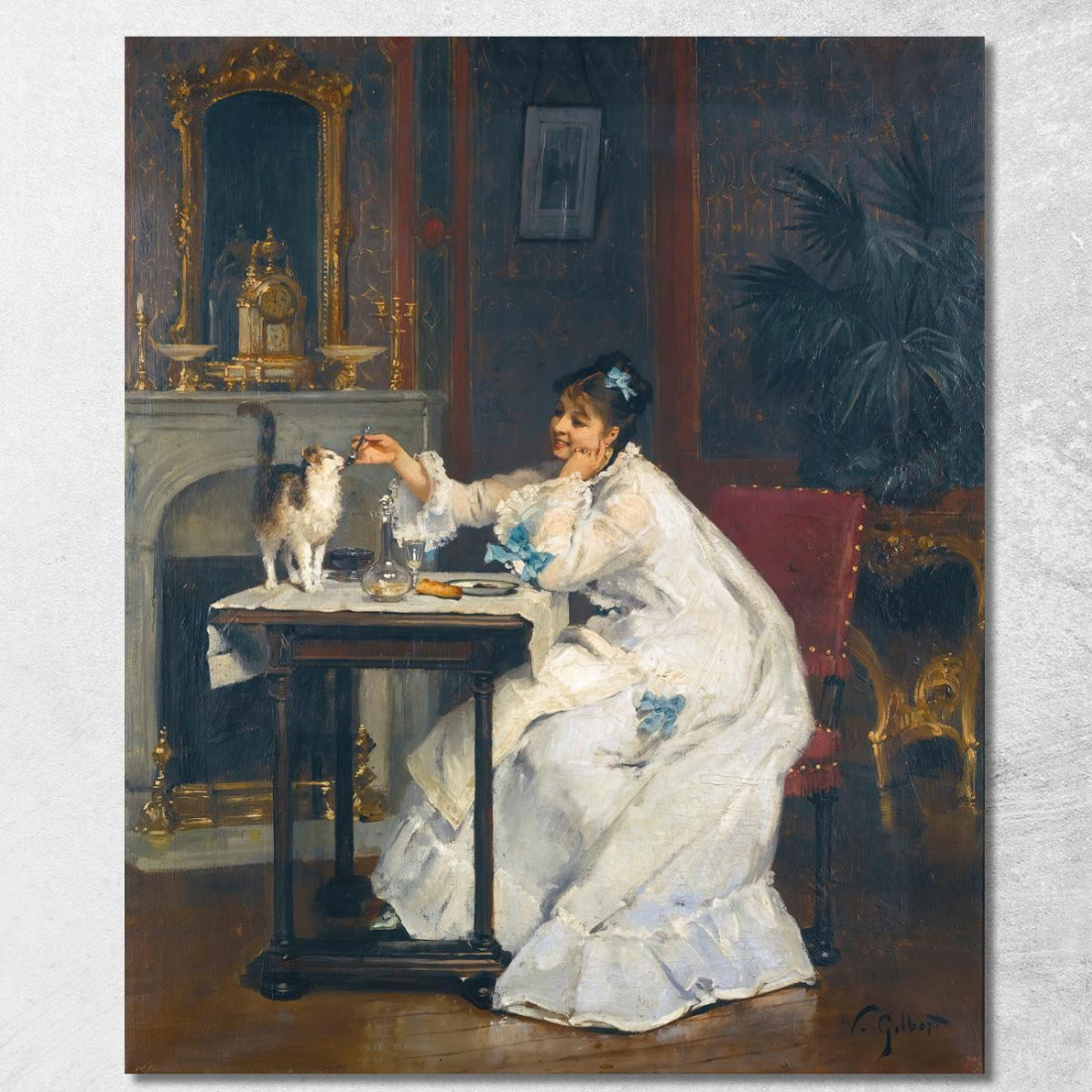 Un Pasto Per Due Victor Gabriel Gilbert vgg40 quadro stampato su tela Un Pasto Per Due Victor Gabriel Gilbert vgg40 quadro stampato su tela