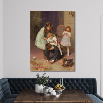 Gee-Up Arthur John Elsley aje7 quadro stampato su tela
