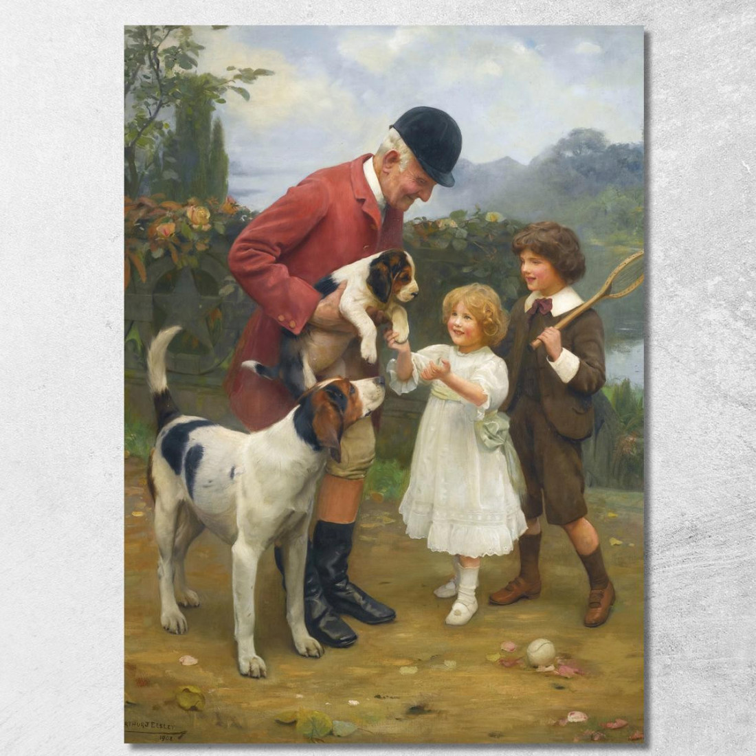 Il Meglio Della Cucciolata Arthur John Elsley aje11 quadro stampato su tela Il Meglio Della Cucciolata Arthur John Elsley aje11 quadro stampato su tela