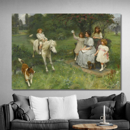 Ben Fatto! Arthur John Elsley aje17 quadro stampato su tela
