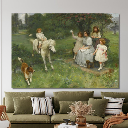 Ben Fatto! Arthur John Elsley aje17 quadro stampato su tela