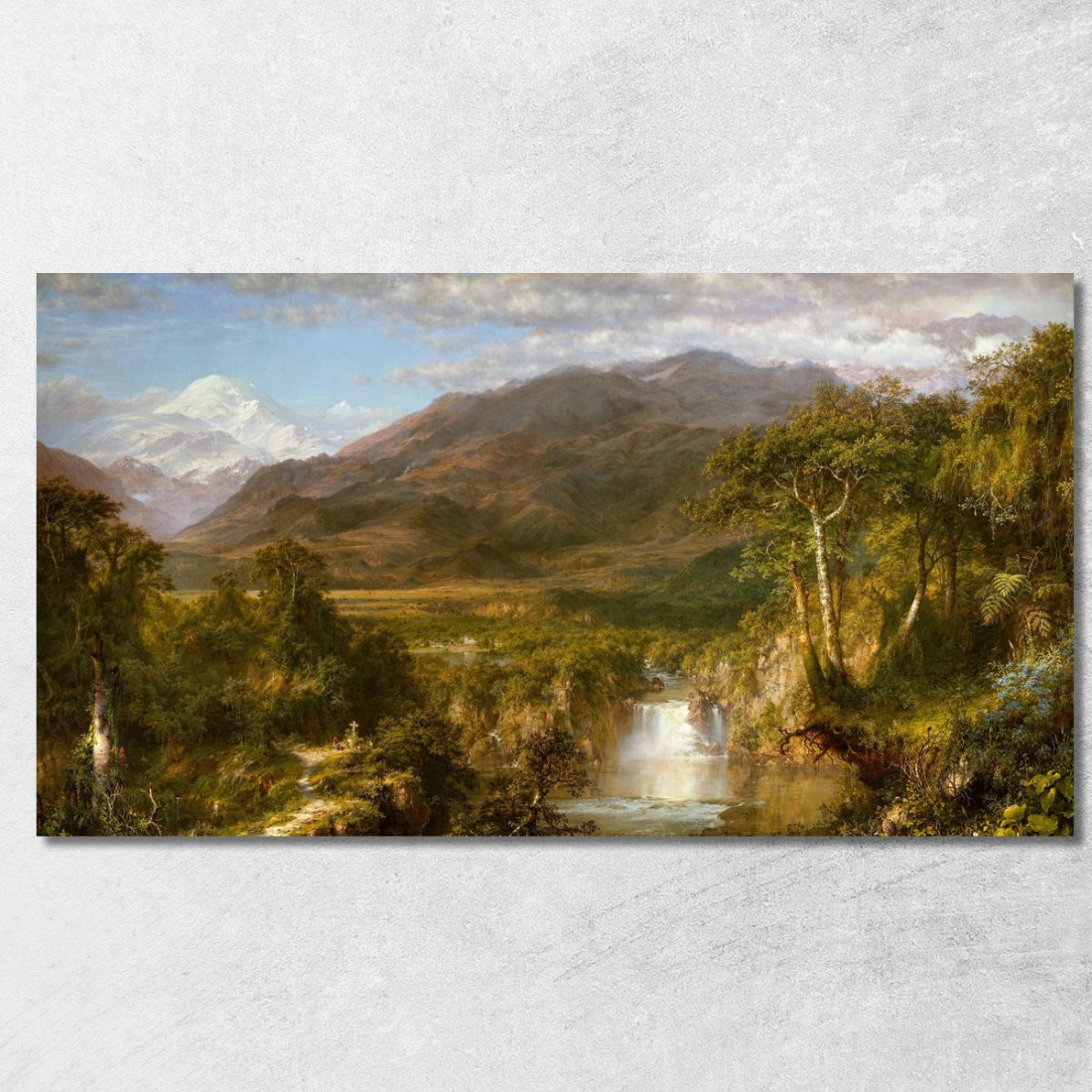 Cuore Delle Ande Frederic Edwin Church fec12 quadro stampato su tela Cuore Delle Ande Frederic Edwin Church fec12 quadro stampato su tela