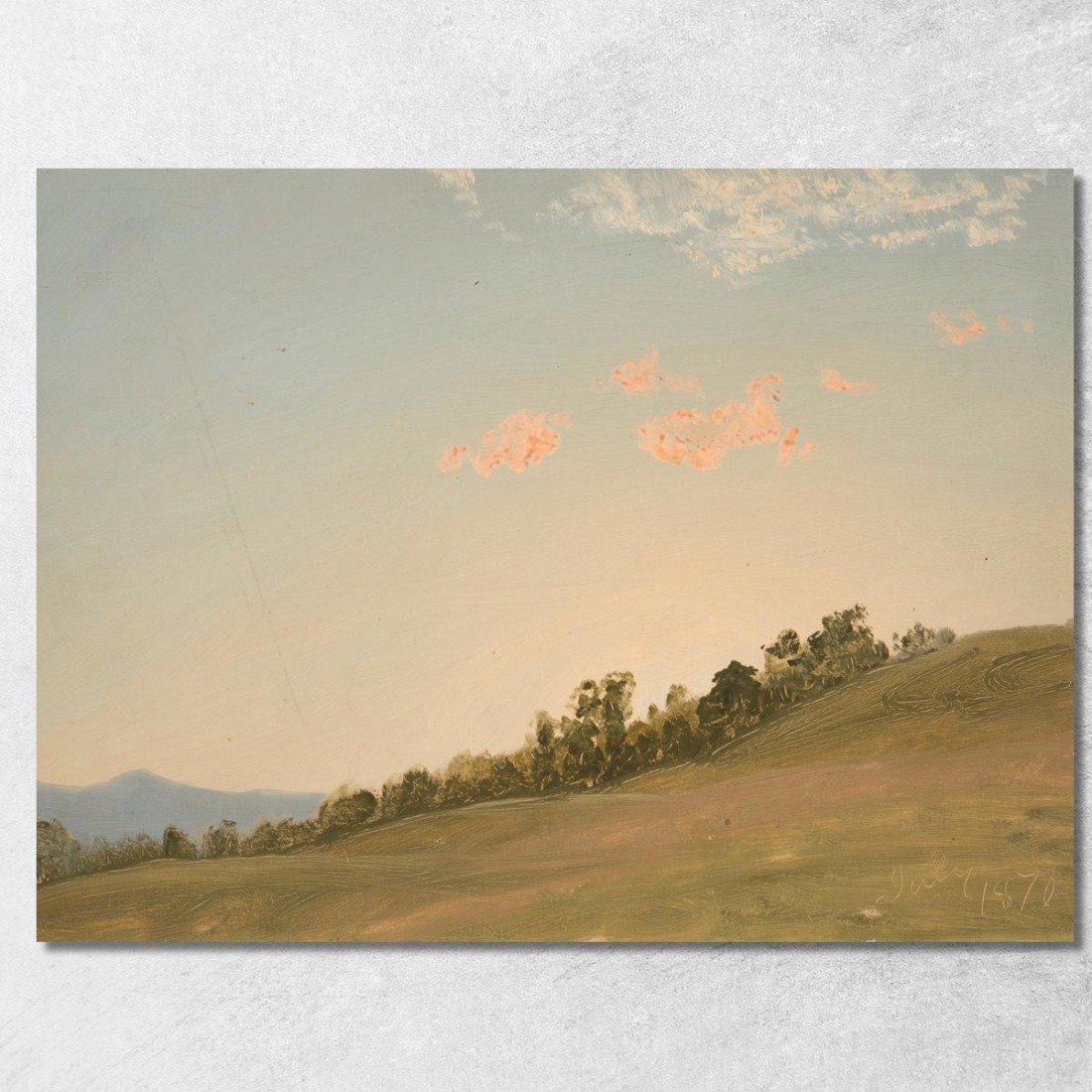 Collina A Hudson New York Frederic Edwin Church fec13 quadro stampato su tela Collina A Hudson New York Frederic Edwin Church fec13 quadro stampato su tela
