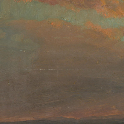 Valle Dell'Hudson Al Tramonto Frederic Edwin Church fec20 quadro stampato su tela