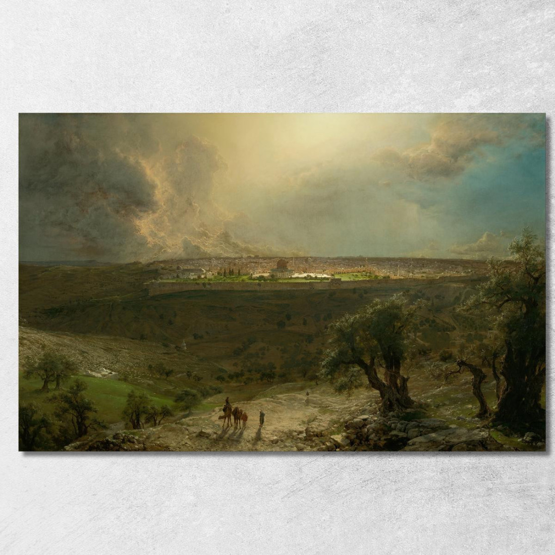 Gerusalemme Dal Monte Degli Ulivi Frederic Edwin Church fec26 quadro stampato su tela Gerusalemme Dal Monte Degli Ulivi Frederic Edwin Church fec26 quadro stampato su tela