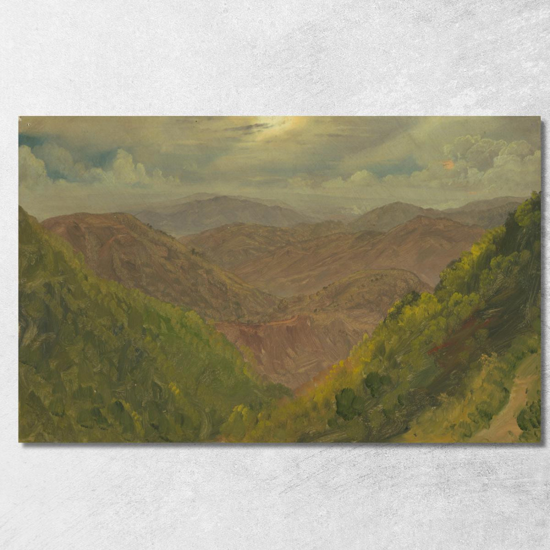 Paesaggio In Giamaica Indie Occidentali 2 Frederic Edwin Church fec33 quadro stampato su tela Paesaggio In Giamaica Indie Occidentali 2 Frederic Edwin Church fec33 quadro stampato su tela