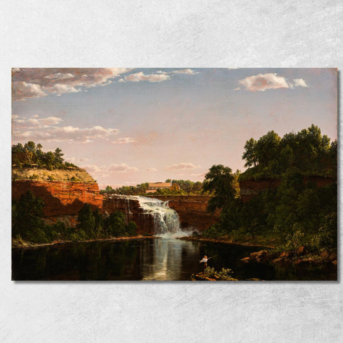 Cascate Inferiori Rochester Frederic Edwin Church fec40 quadro stampato su tela Cascate Inferiori Rochester Frederic Edwin Church fec40 quadro stampato su tela