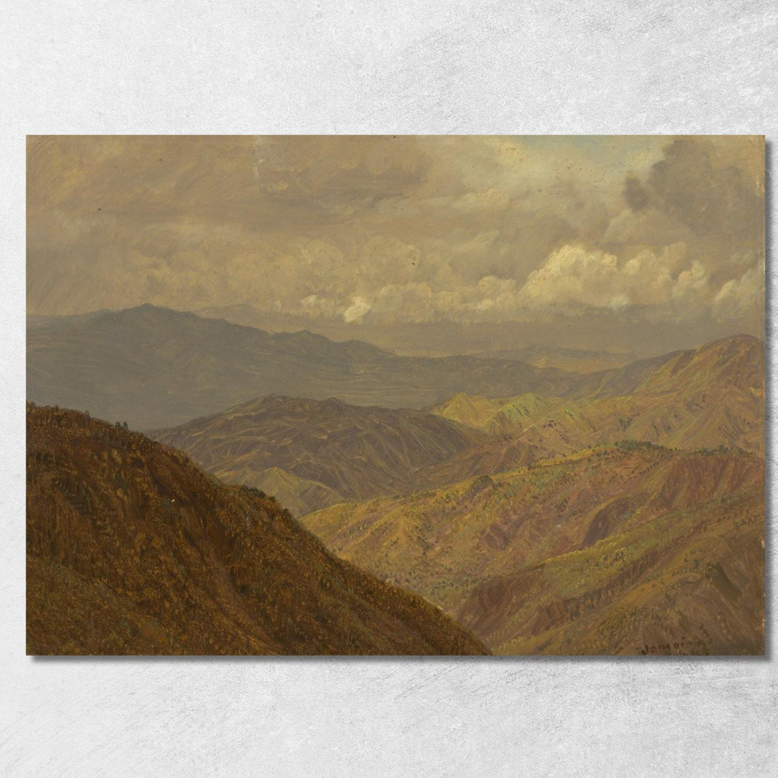 Paesaggio Montuoso Ii Frederic Edwin Church fec49 quadro stampato su tela Paesaggio Montuoso Ii Frederic Edwin Church fec49 quadro stampato su tela