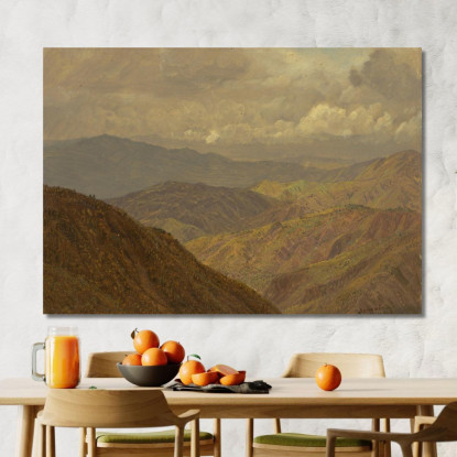Paesaggio Montuoso Ii Frederic Edwin Church fec49 quadro stampato su tela