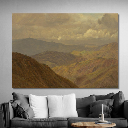 Paesaggio Montuoso Ii Frederic Edwin Church fec49 quadro stampato su tela