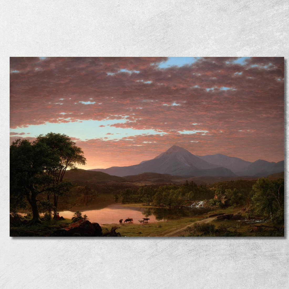 Monte Ktaadn Frederic Edwin Church fec56 quadro stampato su tela Monte Ktaadn Frederic Edwin Church fec56 quadro stampato su tela