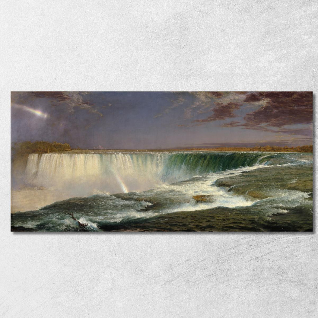 Niagara Frederic Edwin Church fec60 quadro stampato su tela Niagara Frederic Edwin Church fec60 quadro stampato su tela