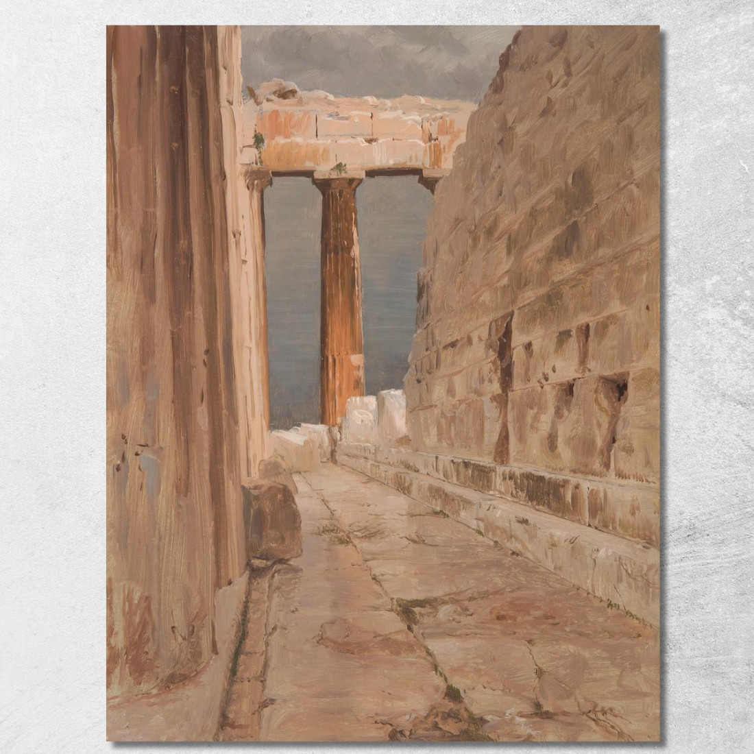 Peristilio Settentrionale Del Partenone Atene Frederic Edwin Church fec62 quadro stampato su tela Peristilio Settentrionale Del Partenone Atene Frederic Edwin Church fec62 quadro stampato su tela