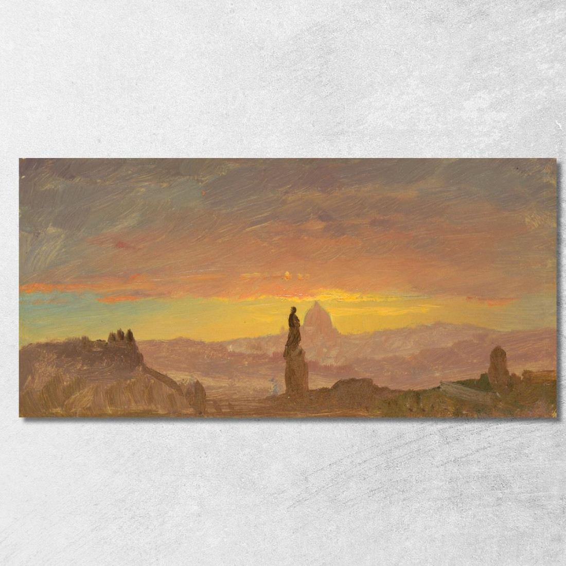 San Pietro Roma Frederic Edwin Church fec77 quadro stampato su tela San Pietro Roma Frederic Edwin Church fec77 quadro stampato su tela