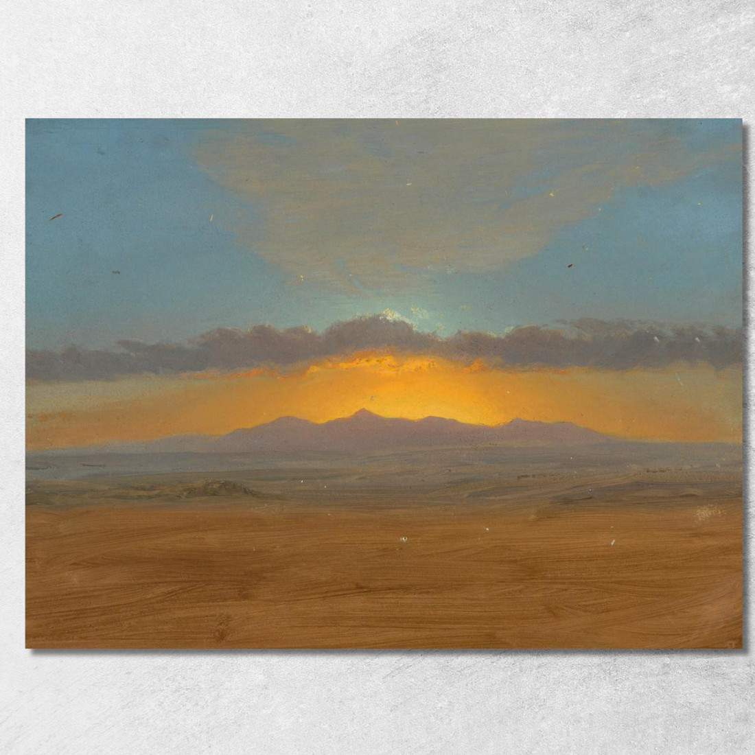 Tramonto 3 Frederic Edwin Church fec82 quadro stampato su tela Tramonto 3 Frederic Edwin Church fec82 quadro stampato su tela