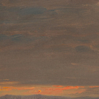 Tramonto Nella Valle Dell'Hudson New York Frederic Edwin Church fec94 quadro stampato su tela