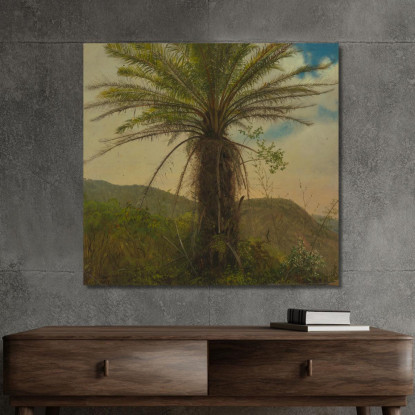 Felce Arborea Giamaica Frederic Edwin Church fec110 quadro stampato su tela