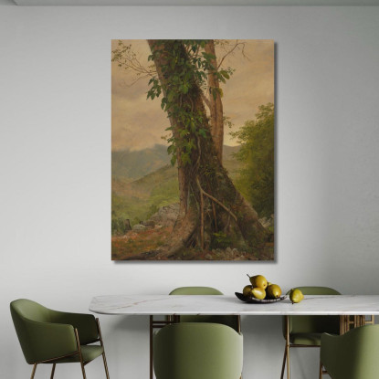 Albero Con Viti Giamaica Indie Occidentali Frederic Edwin Church fec111 quadro stampato su tela