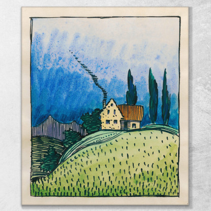 Composizione Del Marciapiede E Del Prato Ix Karl Wiener kwn256 quadro stampato su tela
