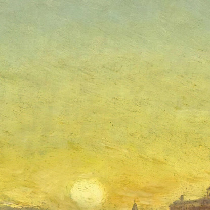 Tramonto A Venezia Félix Ziem fzm23 quadro stampato su tela