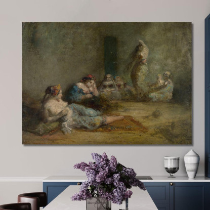 L'Harem Félix Ziem fzm67 quadro stampato su tela