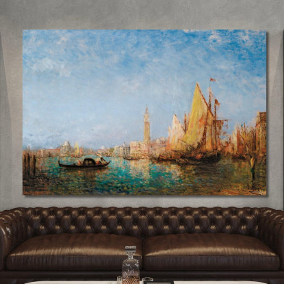 Il Palazzo Ducale Di Venezia Félix Ziem fzm70 quadro stampato su tela
