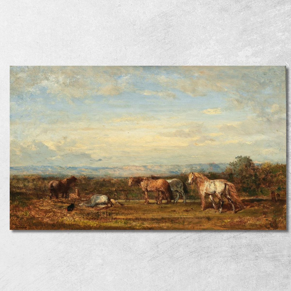I Cavalli Della Camargue Félix Ziem fzm76 quadro stampato su tela I Cavalli Della Camargue Félix Ziem fzm76 quadro stampato su tela